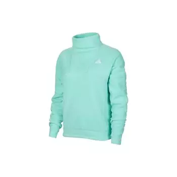 Nike ACG Series, однотонный пуловер с буквенным логотипом и воротником-стойкой, толстовка с длинными рукавами, женские топы, мятно-зеленый DQ5843-369 S