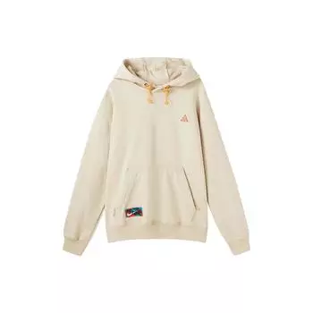 Мужская толстовка с капюшоном Nike ACG Series Letter Pattern с принтом, свободная, песочно-белая FD6548-126 S