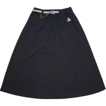 Nike ACG Series SS22 однотонная свободная юбка А-силуэта с высокой талией женские юбки черного цвета DN5488-010 XL