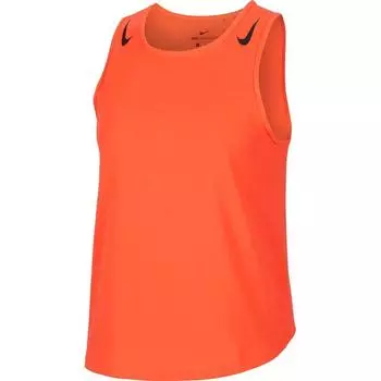 Nike Aeroswift Беговой топ без рукавов женские топы оранжевый CJ2370-635 XL