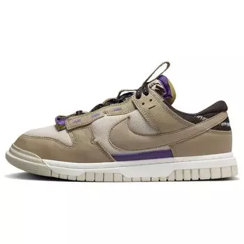 Nike Air Dunk Jumbo Light Orewood Field Purple Мужские кроссовки Коричневые светло-Orwood-коричневые бархатно-коричневые DV0821-101 42