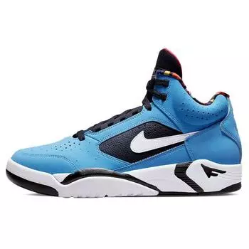 Nike Air Flight Lite Mid Hoops Pack — университетские синие мужские кроссовки University-Red Pro-Green White DQ7778-400 44