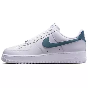 Nike Air Force 1 07 белые дымчато-синие мужские кроссовки FJ4146-114 42.5