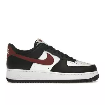 Nike Air Force 1 07 Black Dark Team Red Мужские кроссовки Summit-White Белый FZ4615-001 44
