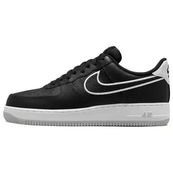 Nike Air Force 1 07 Embroidered Swoosh — черные мужские кроссовки White Photon-Dust FJ4211-001 42.5
