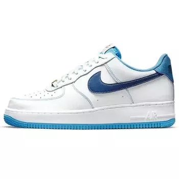 Nike Air Force 1 07 First Use — мужские кроссовки White University Blue Sail Deep-Royal-Blue DA8478-100 46