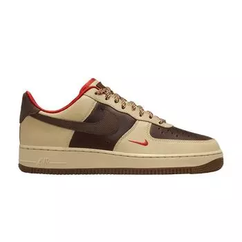Кроссовки Nike Air Force 1 07 Light British Tan Cacao Wow для мужчин, коричневые, кунжутные, пеканово-красные HQ3447-222 40.5