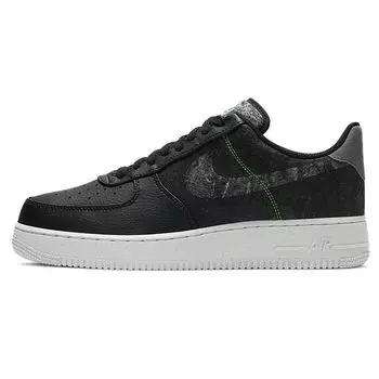Nike Air Force 1 07 LV8 Recycled Wool Pack — мужские кроссовки Black Electric Green Clear Light-Bone CV1698-001 44.5