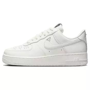 Nike Air Force 1 07 LV8 Рукоделие Женские кроссовки Белый Парус Металлик-Серебристый FJ4559-133 40