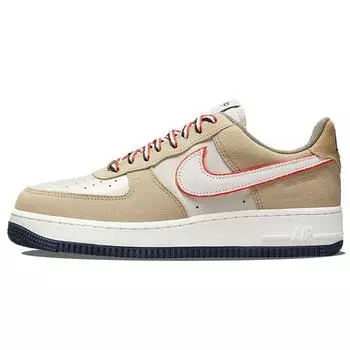 Nike Air Force 1 07 LX Athletic Club — женские кроссовки Sail Rush Orange White Qatmeal DQ5079-111 35.5
