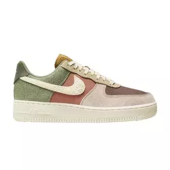 Nike Air Force 1 07 LX Oil Green Terra Blush Женские кроссовки Коричневый кунжут Бледно-слоновая кость FZ3782-386 42