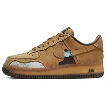 Nike Air Force 1 07 LX See Through - Женские кроссовки Wheat Brown Baroque-Brown Elemental-Gold DQ7580-700 36.5