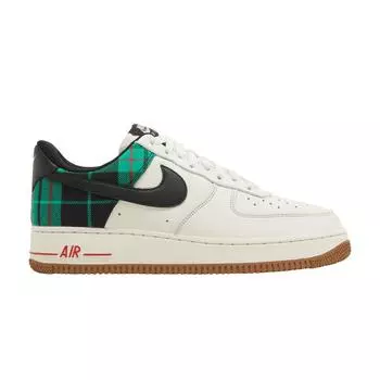 Nike Air Force 1 07 LX Stadium Зеленые мужские кроссовки в клетку кремового цвета слоновой кости DV0791-100 42.5