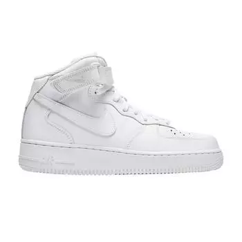 Nike Air Force 1 07 Mid Triple белые женские кроссовки DD9625-100 36