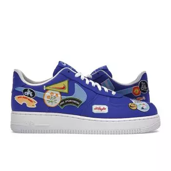 Nike Air Force 1 07 Patched Up - Мужские кроссовки Los Angeles Blue Racer-Blue University-Blue DX2304-400 40