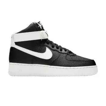 Nike Air Force 1 07 Высокие черные белые мужские кроссовки CT2303-002 39