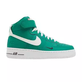 Nike Air Force 1 High SE 40th Anniversary — женские кроссовки Malachite Green Sail Metallic-Gold DQ7584-300 36