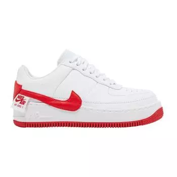 Nike Красные женские кроссовки Air Force 1 Jester University белые AO1220-106
