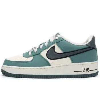 Nike Air Force 1 LV8 GS Notebook Doodle Pack - Vintage Green Kids Sneakers Coconut-Milk Bicoastal Gum-Dark-Brown FN4731-100 36.5
