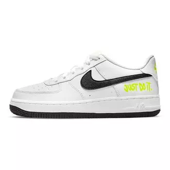 Nike Air Force 1 Low GS Just Do It — белые кроссовки Volt DM3271-100 35.5