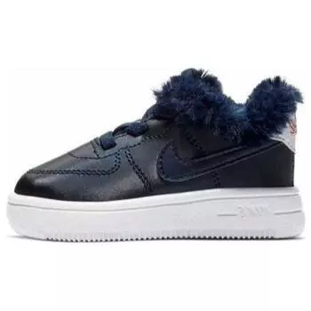 Nike Air Force 1 Low TD Valentines Day — детские кроссовки Obsidian Blue Obsidian-White-Bleached-Coral AV0751-400