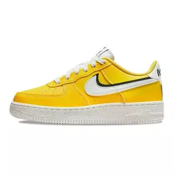 Nike Air Force 1 LV8 GS 82 — желтые кроссовки Tour Black Sail DQ0359-700 38.5