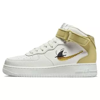 Nike Air Force 1 Mid 07 LV8 Next Nature Sun Club — мужские кроссовки White Sharks Fin Sail Wheat-Grass Black DM0119-100 45
