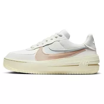 Nike Air Force 1 PLT.AF.ORM Sail Arctic Orange Женские кроссовки White Shimmer Light-Silver DJ9946-104 40.5