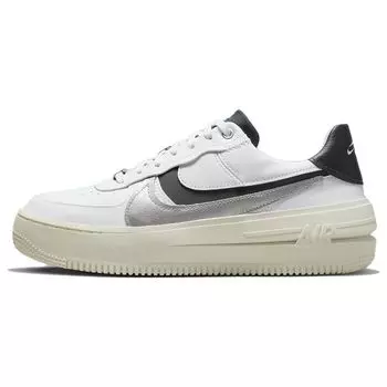 Nike Air Force 1 PLT.AF.ORM LV8 Женские кроссовки White Metallic Silver Black DX3199-100 36.5