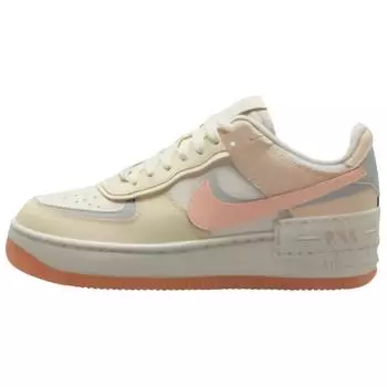 Nike Air Force 1 Shadow Coconut Milk Crimson Tint Женские кроссовки Кремовый Светло-Серебряный Парус DZ1847-105 42