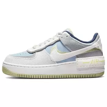 Nike Air Force 1 Shadow On The Bright Side — женские кроссовки Skate Blue Mountain-White Light-Lime-Green DQ5075-411 36.5