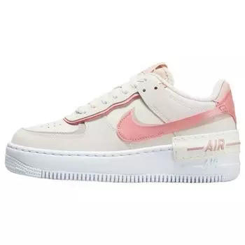 Nike Air Force 1 Shadow Phantom Pink Oxford Женские кроссовки White Red-Stardust DZ1847-001 40