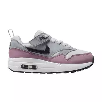 Nike Air Max 1 EasyOn PS Summit белые розовые детские кроссовки Wolf-Grey Dark-Smoke-Grey DZ3308-115 27