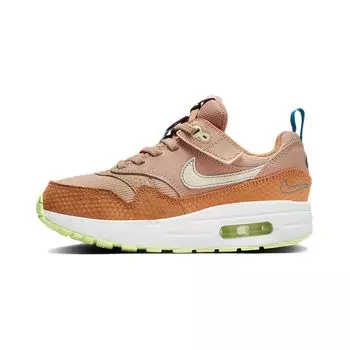 Кроссовки Nike Air Max 1 SE EasyOn PS Hemp Детские Коричневые Льняные Кокосовое молоко FJ3285-200 27
