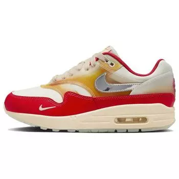 Nike Air Max 1 Soft Vinyl Женские кроссовки Red Sail Metallic-Silver FN7683-133 43
