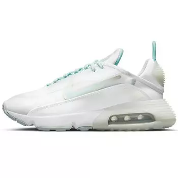 Nike Air Max 2090 Белые едва зеленые женские кроссовки Metallic-Silver Light-Dew DJ3029-100 36