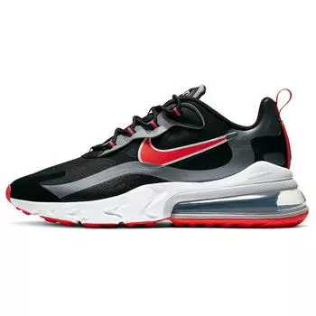 Nike Air Max 270 React Black Bright Crimson Мужские кроссовки белые CT1646-001