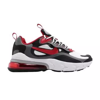 Nike Air Max 270 React GS University красные женские кроссовки серые железно-серые черно-белые BQ0103-011