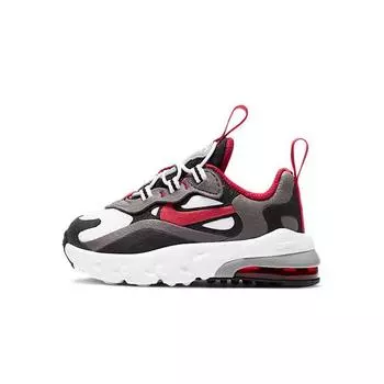Nike Air Max 270 React TD University Red Детские кроссовки Серые Железно-серые Черно-белые CD2654-011