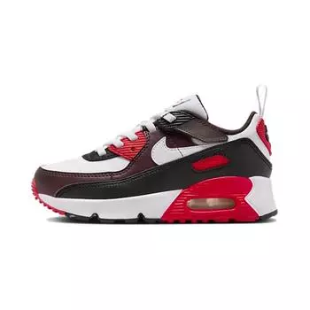 Nike Air Max 90 EasyOn PS бордовые Crush University красные детские кроссовки черные белые HF6357-600 28