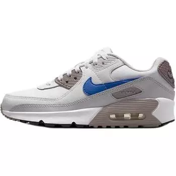 Nike Air Max 90 GS Summit White Racer Blue Детские кроссовки Серый Колледж-Серый HF6358-105 35.5