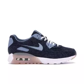 Nike Air Max 90 Ultra Premium женские кроссовки темно-синие-темно-синие-серые-белые 859522-400 36