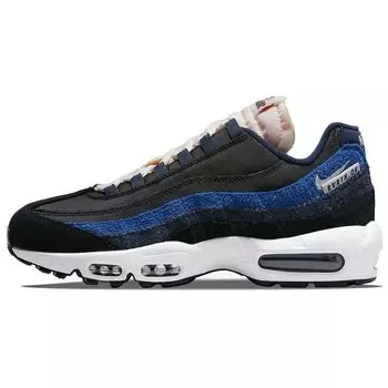Nike Air Max 95 SE Running Club — черные мужские кроссовки Sail Obsidian Deep-Royal-Blue DH2718-001 43