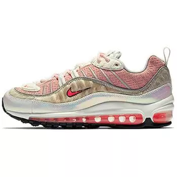Nike Air Max 98 Китайские новогодние женские кроссовки Розовый отбеленный коралловый Ярко-Малиновый парус BV6653-616
