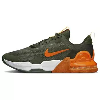 Nike Air Max Alpha Trainer 5 Cargo Khaki Safety Orange Мужские кроссовки Зеленая секвойя Персиково-кремовый DM0829-300 44