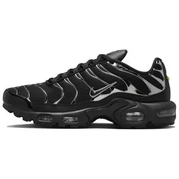 Nike Air Max Plus Black Chrome Silver Мужские кроссовки Metallic-Silver Laser-Crimson Off-Noir HJ9743-001 36.5