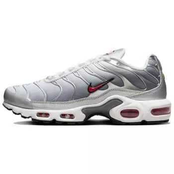 Nike Air Max Plus Metallic Silver University Red женские кроссовки Cool-Grey Wolf-Grey HM9654-001 38.5