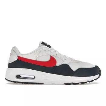 Nike Air Max SC White University Красные мужские кроссовки Obsidian CW4555-103 42.5