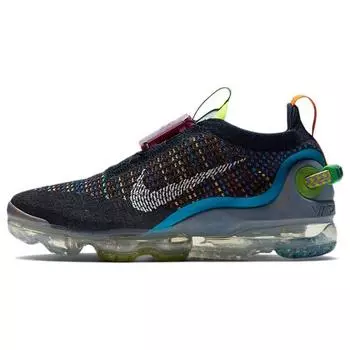 Nike Air VaporMax 2020 Flyknit Deep Royal Blue мульти женские кроссовки разноцветные белые CJ6741-400