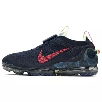 Nike Air VaporMax 2020 Flyknit Obsidian Siren Красные мужские кроссовки Синие Barely-Volt Anthracite CW1765-400